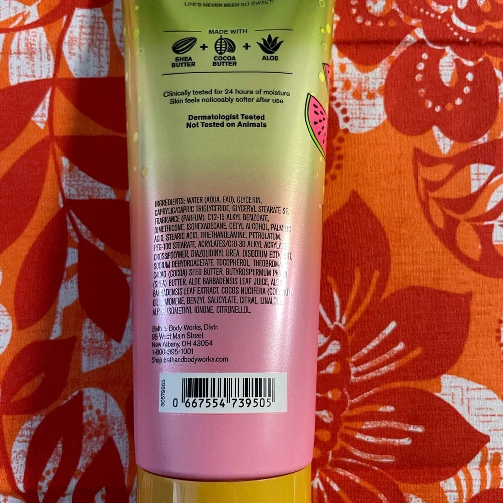 🦩🦩🦩Brand New Bath and Body Works Watermelon Lemonade Body Cream🦩🦩🦩 - Picture 2 of 2
